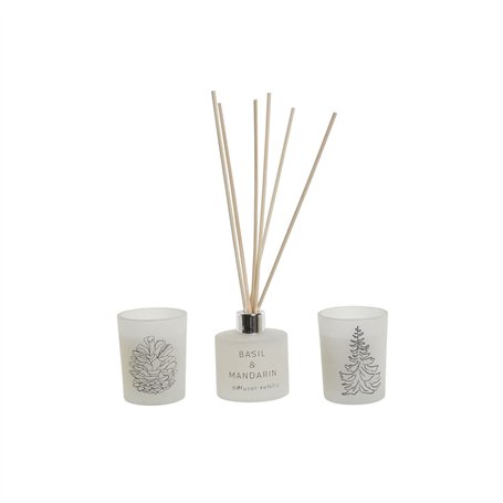 Chandelles DKD Home Decor Blanc Noël 5 x 5 x 6 cm