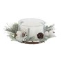 Bougie DKD Home Decor Blanc Noël 15 x 15 x 5.5 cm 13 x 13 x 5