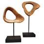 Figurine Décorative Home ESPRIT Marron Noir Moderne 22 X 9 X 44 CM