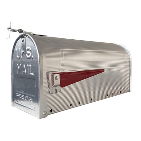 Arregui E2101 American Style Boîte aux lettres simple Aluminium Acier inoxydable L (magazines et enveloppes C4) 22 x 48 x 17 cm