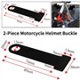 2 Pièces Heavy Duty Casque de Verrouillage Antivol Verrouillage PIN Chaîne Boucle Secure Lock Équipement Moto