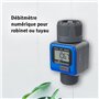 Débitmètre numérique pour robinet ou tuyau. Filetage 3/4" Mesurez ce que vous dépensez et économisez l'eau lorsque vous arrosez