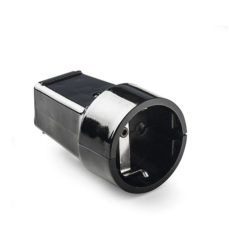 FAMATEL 2101-n Base Mobile schuko TT 16 A-250 V Noir