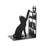 Balvi Serre-Livres Fishing Cat Couleur Noir Serre-Livres décoratif avec Un Chat, Une bibliothèque et