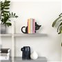 Balvi Serre-Livres Hidden Cat Couleur Noir Support de Livres pour étagère en Forme de Chat 2 unités M
