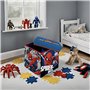 Superdiver - Coffre de rangement et tabouret Spiderman - Licence Officielle Marvel - 30x30x30 cm - Pouf pliable avec couvercle r