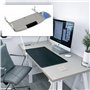 EMUCA 3196621 Support Porte-Clavier extractible avec Plateau auxiliaire pour la Souris, Gris