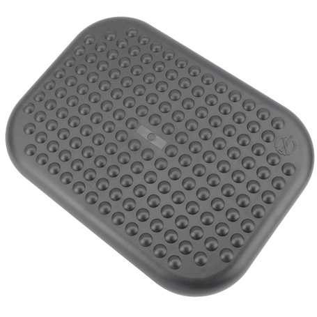 PrimeMatik - Repose-Pieds avec Plateau réglable en Plastique Noir 448 x 335 mm