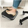 PrimeMatik - Repose-Pieds avec Plateau réglable en Plastique Noir 448 x 335 mm