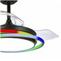 Ventilateur de Plafond CristalRecord ANTILA MINI RGB BK RETRAC Noir
