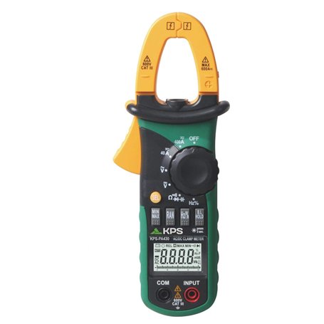 KPS-PA430 Mini Pince Ampèremétrique de Courant AC/DC 400A Tension AC/DC 600V Résistance Capacité Fréquence 4.000 Points