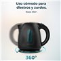 Cecotec Bouilloire Electrique Thermosense 140 Black. Bouilloire 1 L sans BPA, 2200 W pour un chauffage rapide, filtre anti-calca