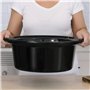 Cecotec Pot de cuisson Lenta Chup Chup Chup 5,5 litres, seau en céramique de forme ovale, couvercle en verre avec joint en silic