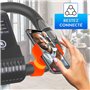Support Telephone Velo Appartement Home Trainer Tapis de Course Universel Convient aux Smartphones jusqu'a 7,6" Orange