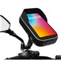 Sovica Support Telephone Moto Scooter Etanche Etui de Protection Visiere antireflet valable pour Les Telephones Portables jusqu'