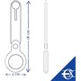 EUROXANTY Porte-Airtag | Porte-Clés pour Airtag | Accessoires pour le des Dispositifs Airtag de Localisation GPS | Cuir artifice