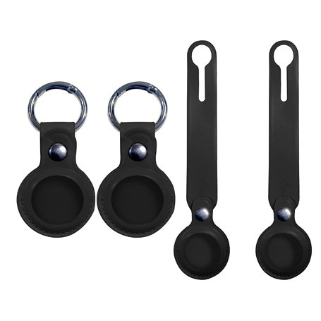 EUROXANTY Porte-Airtag | Porte-Clés pour Airtag | Accessoires pour le des Dispositifs Airtag de Localisation GPS | Cuir artifici