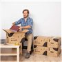packer PRO Lot de 10 Boîtes en Carton pour Déménagement et Rangement avec Poignées, Carton Ultra Résistant, 430 x 300 x 250 mm