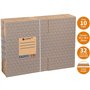 packer PRO Lot de 10 Boîtes en Carton pour Déménagement et Rangement avec Poignées, Carton Ultra Résistant, 430 x 300 x 250 mm