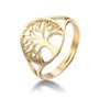 24 JOYAS Bague Arbre de Vie Doré Réglable Femme Alliance Famille et Cadeau Amour Femme