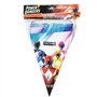 BeenSmile, BANDERIN Power Rangers Fanion pour enfants Décoration Anniversaire Enfant Articles de Fête Célébration Anniversaire 1
