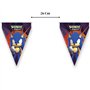 BeenSmile, BANDERIN Sonic Prime Fanion pour enfants, décoration d'anniversaire d'enfant, articles de fête, célébration et annive