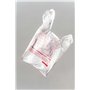 Sac plastique. Sacs à anse en plastique 40x50cm. Sacs T-shirt 50 microns 70% recyclés 40x50 BLANC. Sacs en plastique avec poigné