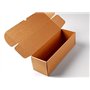 Boîte d'envois postaux allongée en micro canal couleur kraft très résistante. Envoyez des bouteilles. Pack de 50 unités. - M