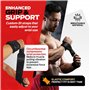PORTENTUM Wrist Wraps Bande Poignet Musculation Unisex-Adult, Noir, Une Taille Unique Convient à Tous