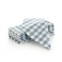 GAMUSI Lot de 6 serviettes en tissu à carreaux Vichy en coton résistant pour hôtellerie 45 x 45 cm