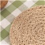 Lot de 6 sets de table ronds en jute 10 x 10 cm