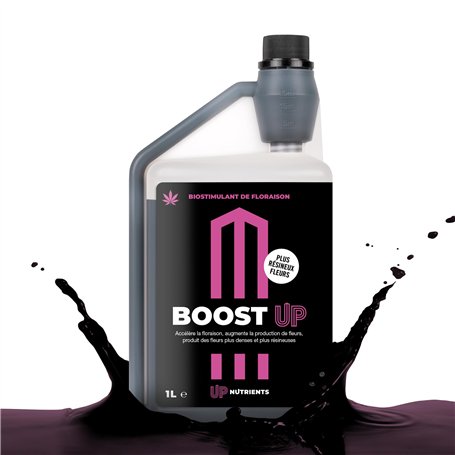 UP NUTRIENTS Bio Engrais Stimulateur de Floraison BOOST UP 1L | Bio Stimulateur pour Plantes et Cultures | Accélérateur de Produ