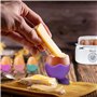 LELLACE Cuiseur à oeufs électrique, 400 W avec minuterie et alarme pour faire 1 à 7 oeufs durs, mollets ou bouillis. Bouilloire