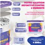 DRYBOSS Pack X 10 Absorbeur D'humidité - Anti Humidité Maison, Armoire Et Chambre - Déshumidificateur Anti Odeur - Anti Odeur Po