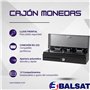 Balsat Tiroir à monnaie professionnel 46 x 17 x 10 cm Ouverture verticale Design compact Avec clé et connexion RS-232