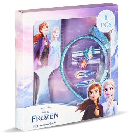 La Reine des Neiges - Elsa et Anna -Frozen - Kit Accessoires cheveux Disney officiel - Serre tête