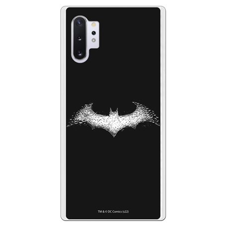 Personalaizer Coque pour Samsung Galaxy Note 10 Plus - Note 10 Pro - Batman Logo White