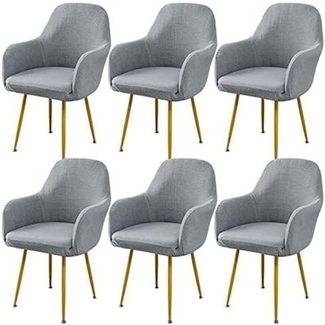Fashionapple Couverture De Chaise/Housse De Chaise Salle A Manger Housse De Chaise Extensible 6 Pieces Scandinave Housse De Chai