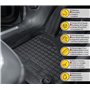 J&J AUTOMOTIVE | Tapis De Sol en Caoutchouc TPE Toutes Saisones pour Clio 5 Depuis 2019 Système de Fixation Bord Haut Noir Antid