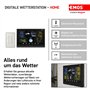 EMOS E6018 Station météo Radio avec capteur extérieur et écran Tactile Couleur + Bloc d'alimentation 13 Fonctions : thermomètre,