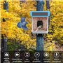 Nichoir Intelligent avec caméra et Panneau Solaire, mangeoire pour Oiseaux avec Enregistrement vidéo en Direct et Reconnaissance
