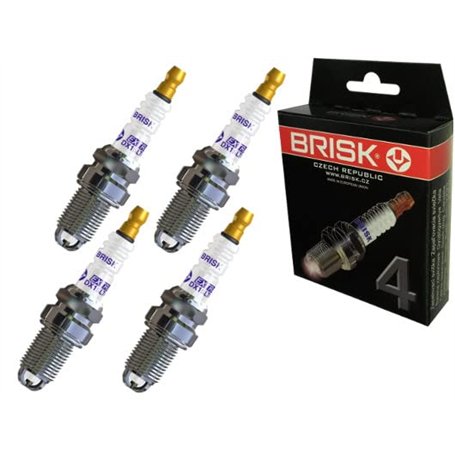 Brisk Extra DR15TC 1329 Lot de 4 bougies d'allumage