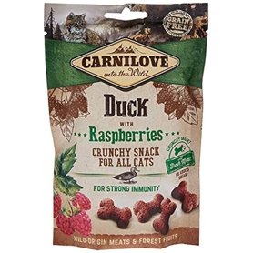Carnilove Crunchy Snack Duck & Raspberries Récompenses pour Chat 50 g - Paquet de 31 x 1