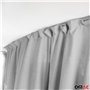 OMAC Rideaux De Séparation de Cabine Compatible avec Fiat Ducato H3 Gris Tissu