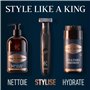 King C. Gillette Style Master, Tondeuse à barbe électrique, technologie CenterCut pour rasage près, lames affûtées jusqu'à 6 moi