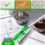 Swiffer Balai Lingettes Imprégnées pour Parquet avec Action de Brossage, Kit de Démarrage (1 Balai + 6 Lingettes), Pouvoir Netto