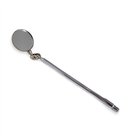 RIVERWELD Miroir d'Inspection Télescopique Réglable - Bras Pivotant 360°/Clip Ceinturon/Poignée Rétractable - Outil Compact Cont