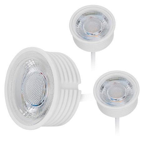 HCFEI 3x Module LED 5W Ultra Plat ø50x22 mm pour Spot de Plafond & Encastrable