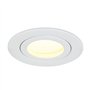 HCFEI - IP44 Dimmable LED Spot Encastrable Blanc | Aussi pour Salle de Bains | 5W 230V | Lot de 3 Spots | Blanc Chaud