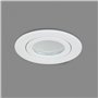 HCFEI - IP44 Dimmable LED Spot Encastrable Blanc | Aussi pour Salle de Bains | 5W 230V | Lot de 3 Spots | Blanc Chaud